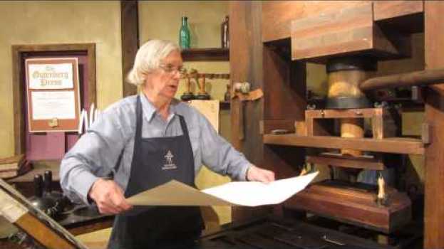 Video How a Gutenberg printing press works po polsku