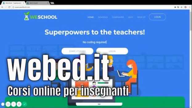 Video Tutorial Weschool | Come fare didattica a distanza auf Deutsch
