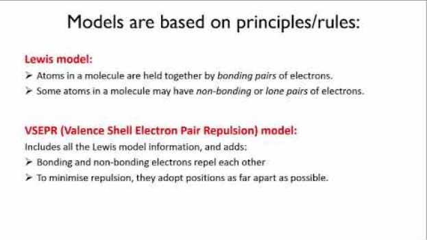 Video Models are based on principles | Intermolecular forces | meriSTEM en français