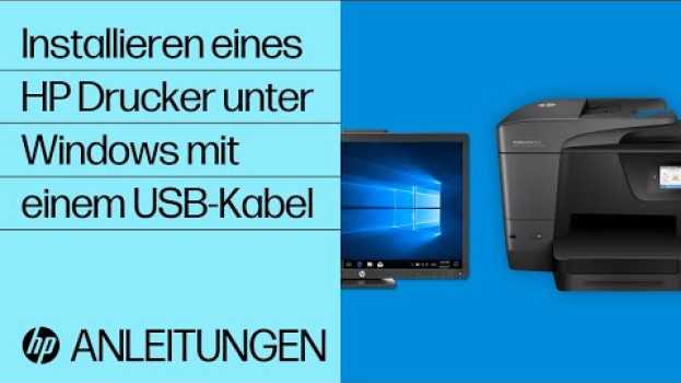 Video Installieren eines HP Drucker unter Windows mit einem USB-Kabel | @HPSupport po polsku