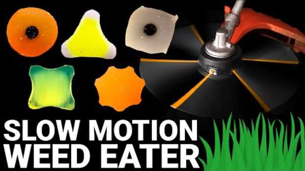 Video Which Shape CUTS BEST? (Weed Eater Line at 100,000 Frames Per Second) - Smarter Every Day 238 su italiano
