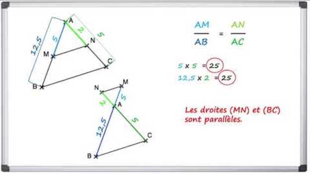 Video Montrer que des droites sont parallèles ou non (Théorème de Thalès) auf Deutsch