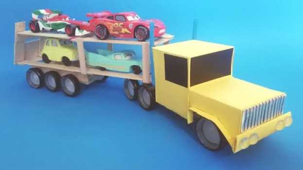 Video Como hacer un CAMION PORTACOCHES con materiales de reciclaje in English