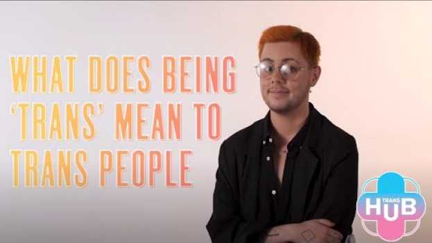 Видео TransHub Talks: What Does Being 'Trans' Mean to Trans People на русском
