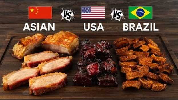 Video Pork BELLY 3 WAYS - Asian, USA & Brazilian! Which is BEST? auf Deutsch