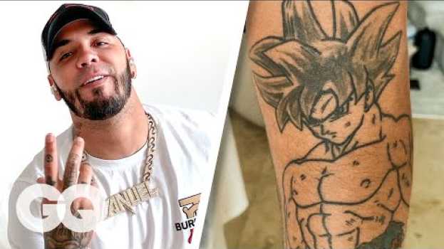 Видео Anuel AA Breaks Down His Tattoos | GQ на русском