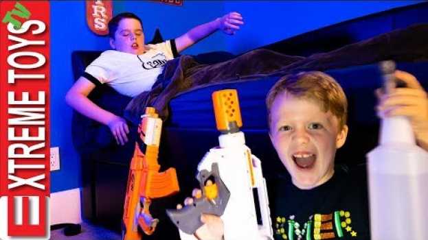 Video Strange Dream Time In An Abandoned Hotel! Crazy Sleep Nerf Blaster Showdown!   türkçe