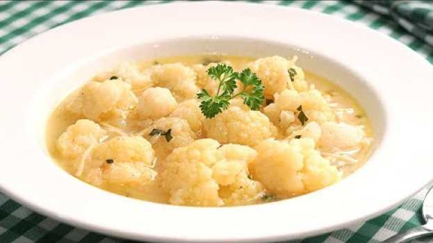 Video Sopa de Coliflor | Receta muy Fácil y Rápida in English