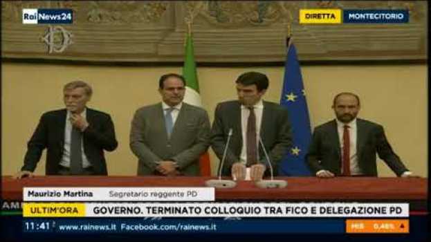 Video La dichiarazione della delegazione del PD all'uscita dal secondo incontro con Roberto Fico en español