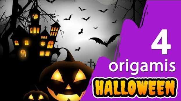 Video 4 Manualidades para HALLOWEEN con papel muy fáciles en español