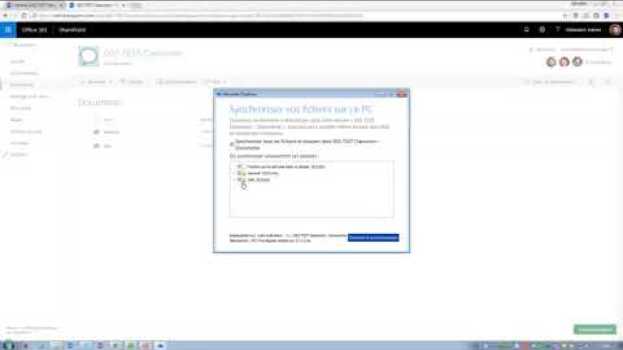 Video Synchroniser les fichiers d'un TEAMS sur votre poste à l'aide du client OneDrive en español