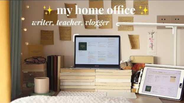 Video AESTHETIC DESK SETUP ⌨️✨ cozy work-from-home office tour en español