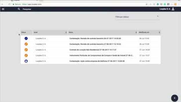 Video Gerenciando seus documentos na Looplex in English