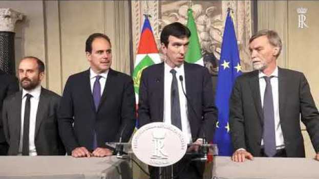 Video La dichiarazione della delegazione PD all'uscita dal Quirinale in English