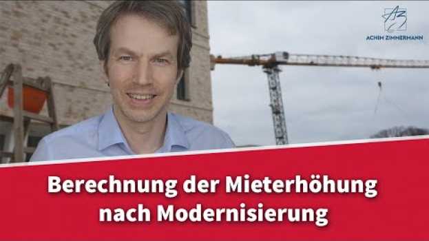 Video Mieterhöhung nach Modernisierung - wie wird sie berechnet? | Rechtsanwalt Dr. Achim Zimmermann in English