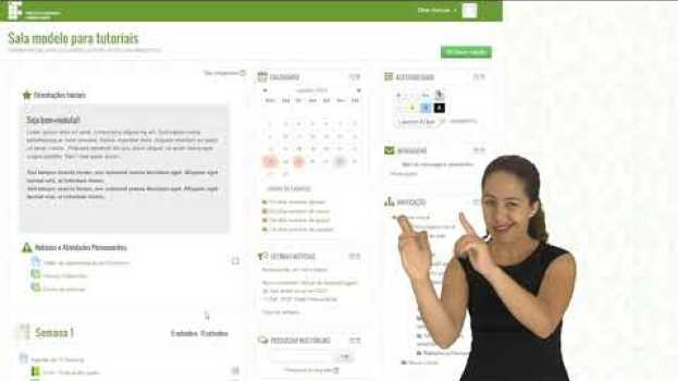 Video Tutorial Moodle: Interagindo com as pessoas em libras   türkçe