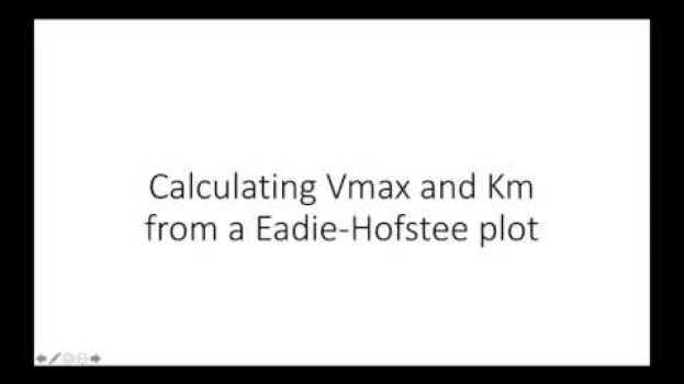 Video How to calculate Vmax and Km from an Eadie-Hofstee plot auf Deutsch