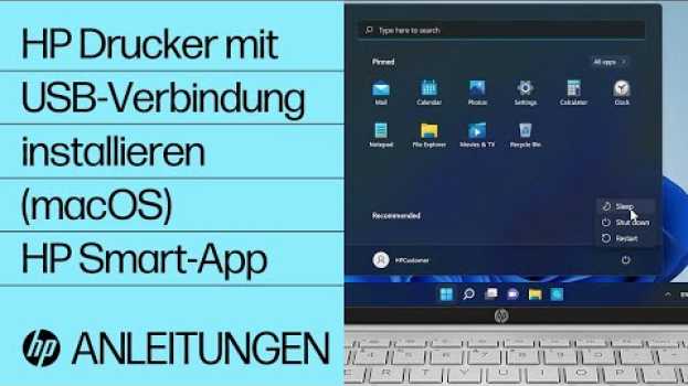 Video Installieren eines HP Druckers unter macOS mit einer USB-Verbindung | HP Drucker | @HPSupport em português