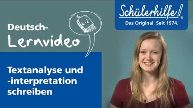 Video Textanalyse & -interpretation schreiben 🎓 Schülerhilfe Lernvideo Deutsch en español