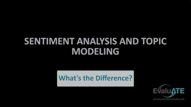 Video Sentiment Analysis and Topic Modeling: What's the Difference? auf Deutsch