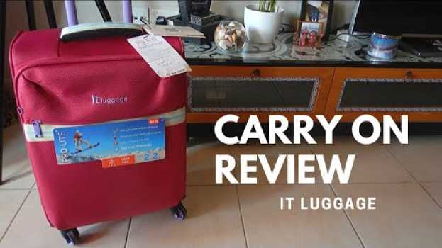 Video It luggage review, carry on suitcase   türkçe