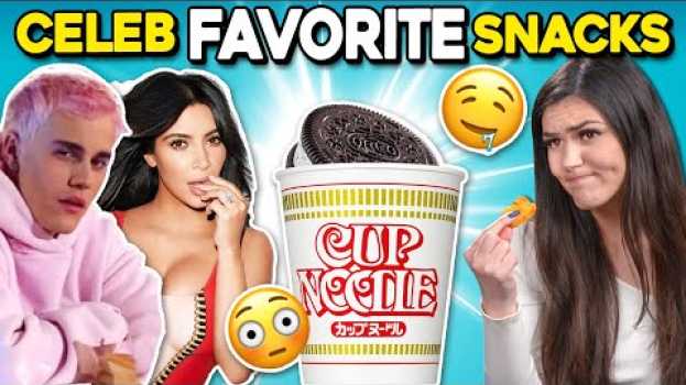 Video Trying Celebrity Guilty Pleasure Foods | People Vs. Food em português