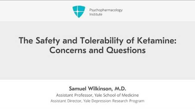 Video Ketamine: Is it Safe? en español