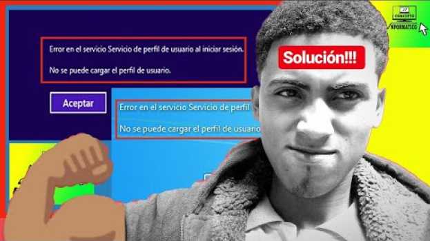 Video No se puede CARGAR el PERFIL de USUARIO WINDOWS 7 / 8 / 10 / Vista. ✅ su italiano