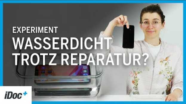 Video Handy repariert: Ist es dann noch wasserdicht? // Das Wasserschutz-Experiment! em português