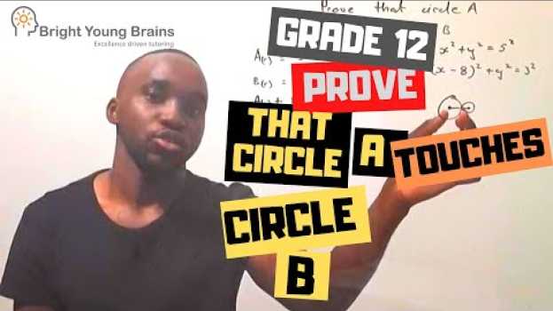 Video Analytical Geometry grade 12, Prove that two circles touch each other   türkçe