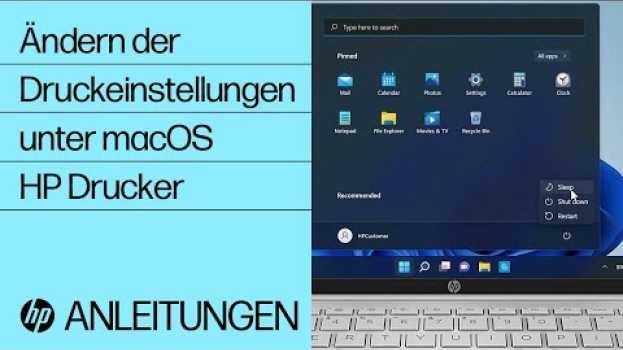 Video Ändern der Druckeinstellungen unter macOS | HP Drucker | HP Support in English