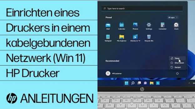 Video Einrichten eines HP Druckers in einem kabelgebundenen Netzwerk mit HP Smart in Win 11 | @HPSupport en español