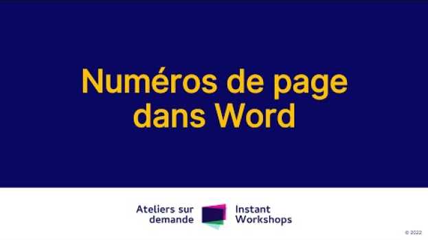 Video Numéros de page dans word   türkçe
