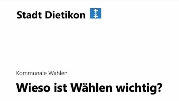 Video Erklärvideo: Wieso ist Wählen wichtig? su italiano
