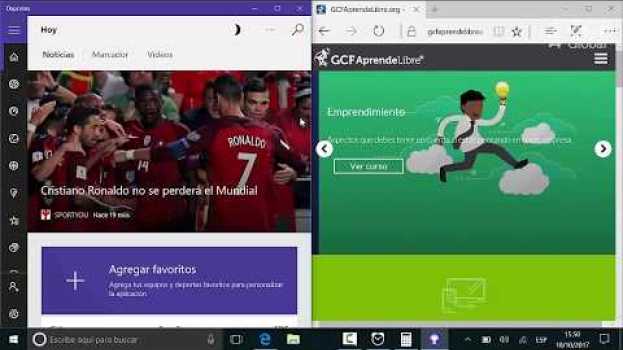 Video CÓMO USAR WINDOWS 10: Cómo trabajar con varios programas al mismo tiempo su italiano