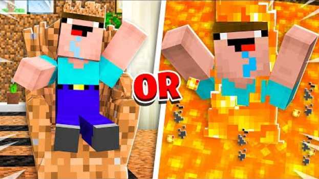 Video Noob1234 vs EXTREME Minecraft Would You Rather! em português