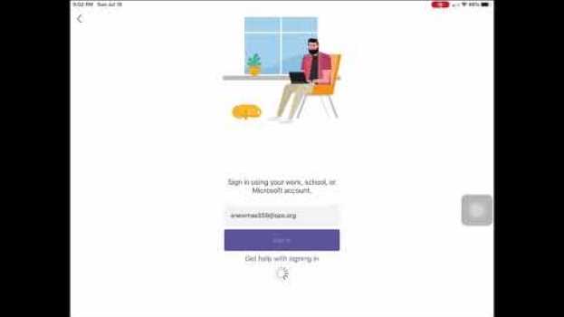 Video Logging into the Teams App po polsku