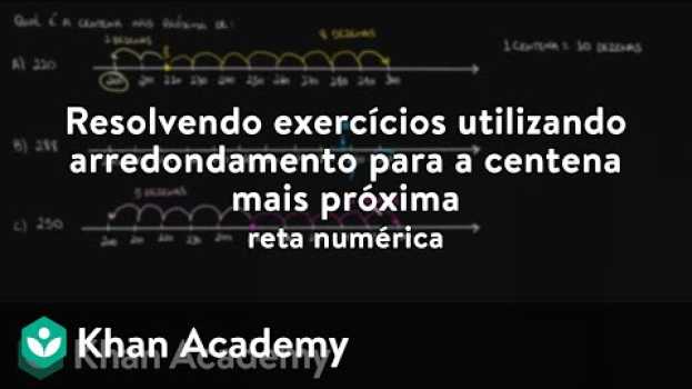 Video Resolvendo exercícios utilizando arredondamento para a centena mais próxima - reta numérica po polsku