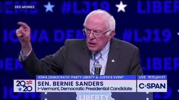 Video "I Welcome Their Hatred” - Bernie Sanders reads FDR Quote auf Deutsch