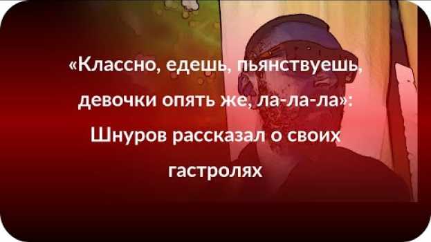 Video «Классно, едешь, пьянствуешь, девочки опять же, ла-ла-ла»: Шнуров рассказал о своих гастролях po polsku