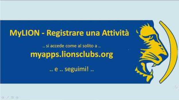 Video Registrare una Attività su MyLION, da PC auf Deutsch