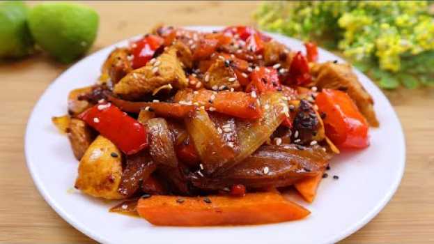 Video Индейка с овощами по-азиатски . Быстро и очень вкусно / Turkey with vegetables. Asian style. Eng sub en español