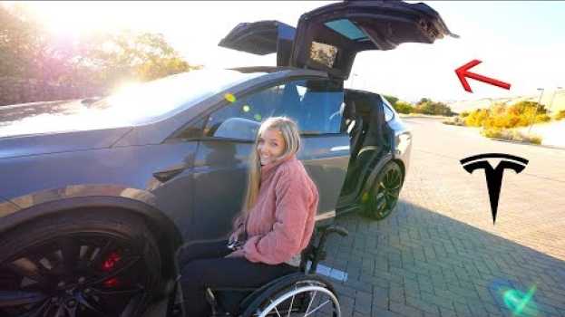 Видео The Best Car for Someone in a Wheelchair?! - Our new Tesla Model X! на русском