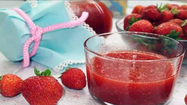 Video Клубника протертая с сахаром. Очень вкусное варенье из клубники. Заготовка клубники на зиму en français