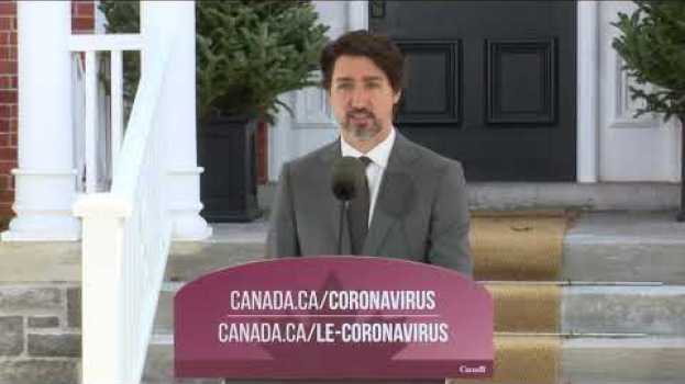 Video Allocution pour faire le point sur les mesures prises en réponse à la COVID-19 in English