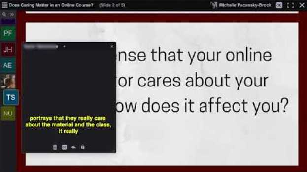 Видео If your online instructor cares, how does it affect you? на русском