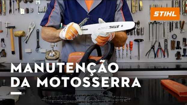 Видео Como fazer limpeza e manutenção preventiva da motosserra на русском