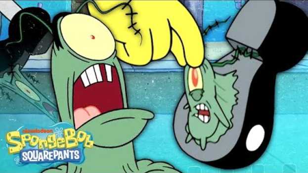 Video Every Time Plankton Gets STOMPED On Ever 🥾👁 SpongeBob su italiano