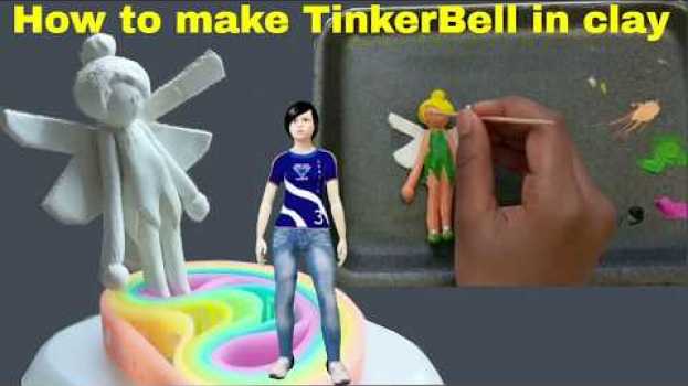 Video How to make a TinkerBell in clay || Tinker Bell DIY em português