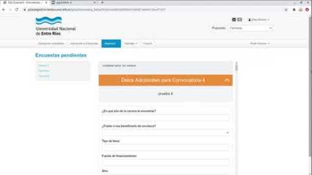 Видео Tutorial para realizar inscripciones a las convocatorias a Becas en UNER на русском